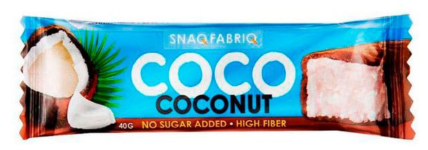 

Шоколадный батончик Snaq Fabriq Coco кокос 40 г