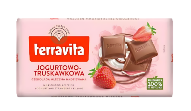 

Молочный шоколад Terravita Клубника йогурт 100 г
