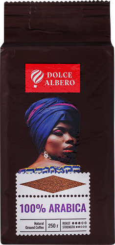 Кофе молотый Dolce Albero Arabica 100% 250 г