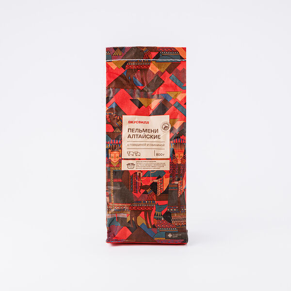 Пельмени ВкусВилл Алтайские с говядиной и свининой 800 г