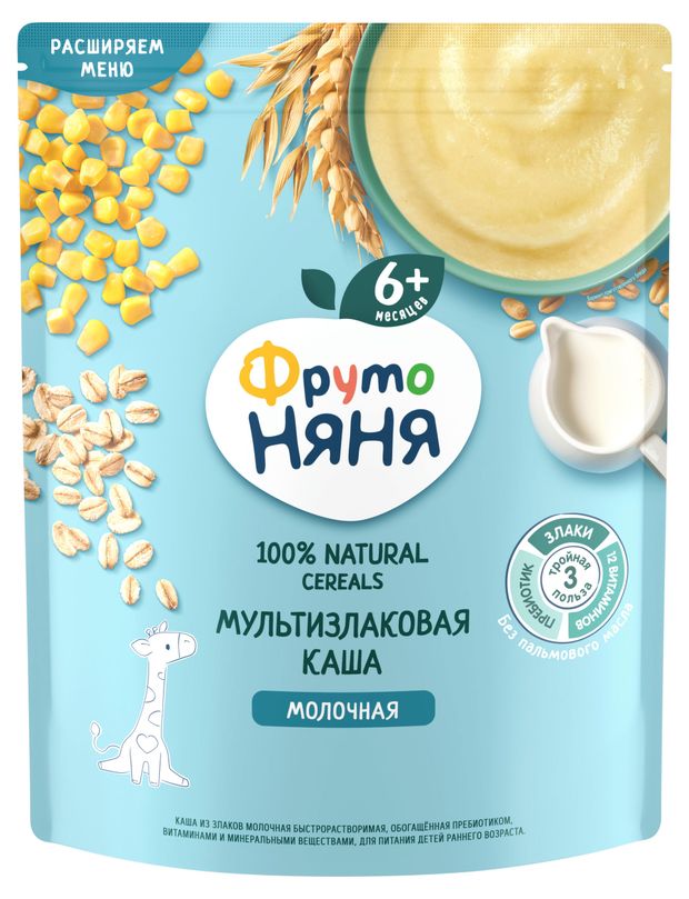 

Каша ФрутоНяня мультизлаковая молочная 200 г