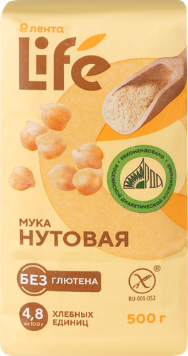 

Мука нутовая Лента Life 500 г