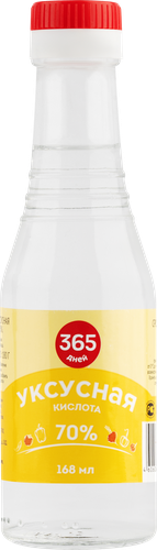 

Кислота уксусная 365 дней 70% 168 мл