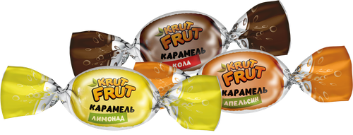 

Карамель Krut Frut с шипучей начинкой вес