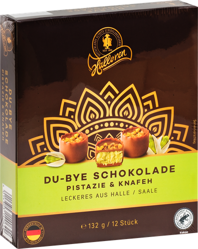 

Конфеты шоколадные Halloren с начинкой из фисташек и кадаифа 132 г