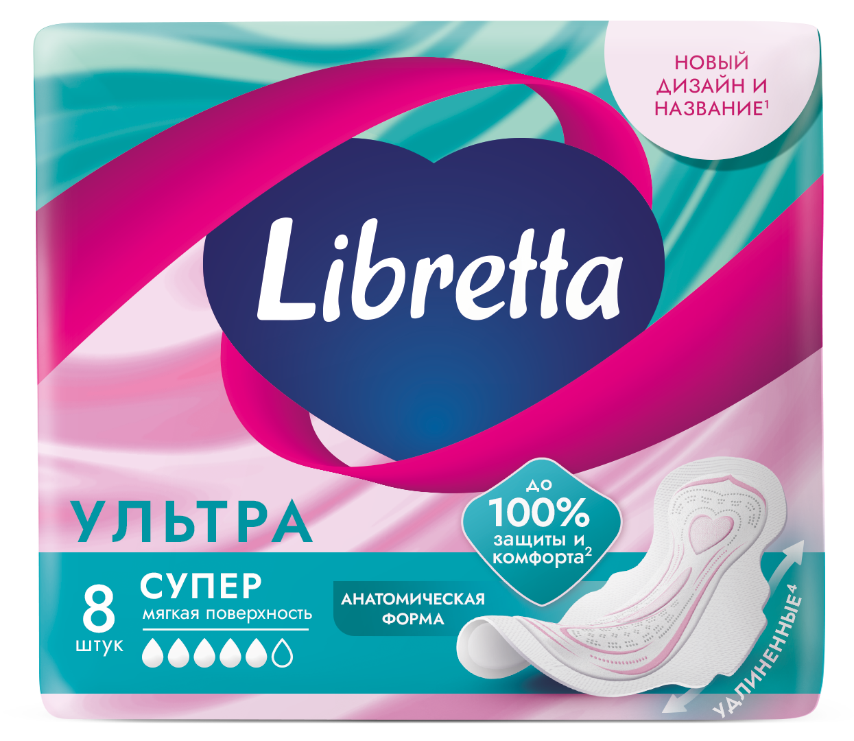 

Прокладки Libretta Ультра Супер мягкая поверхность 8 шт.
