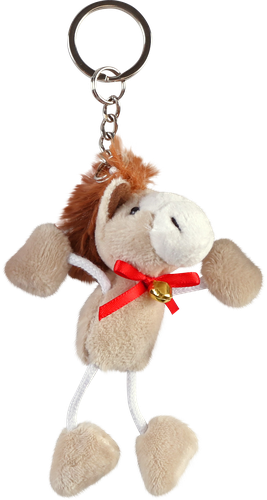 

Брелок Homeclub Символ года Лошадка с бубенчиком 9 см в ассортименте арт LEO24-383A-F