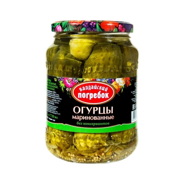 Огурцы маринованные Валдайский погребок 720мл ст/б