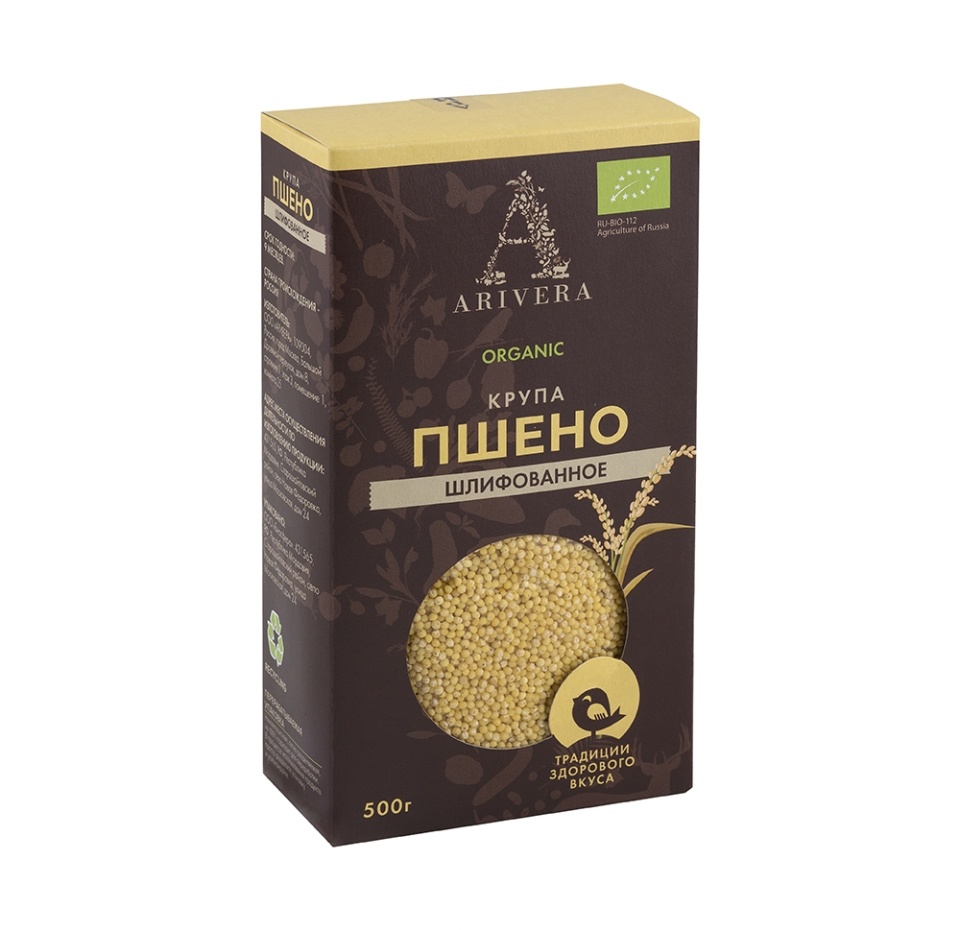 

Пшено Arivera Organic шлифованное 500 г