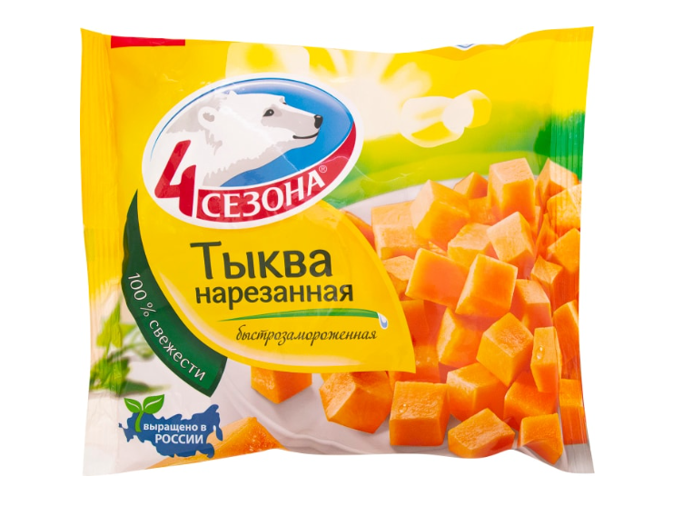 

Тыква 4 Сезона нарезанная замороженная 400 г