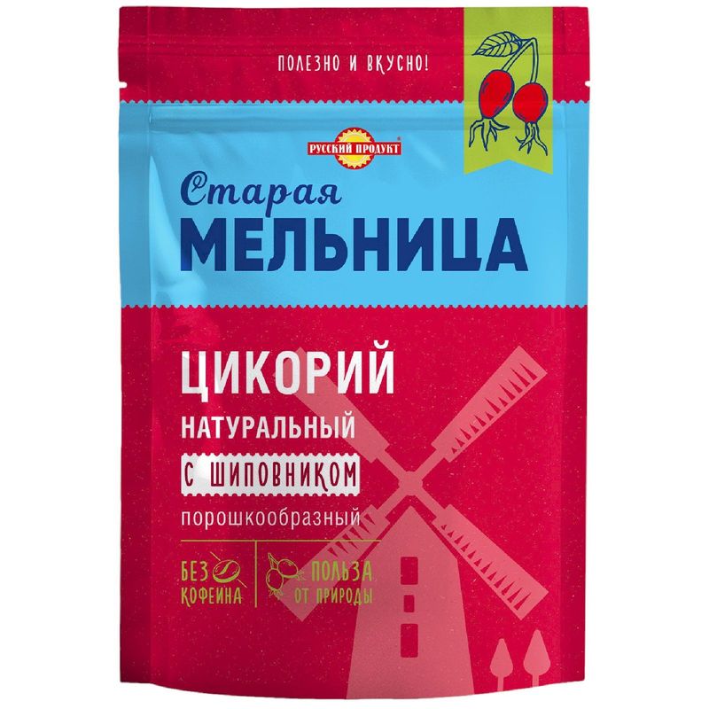 

Цикорий Старая мельница с шиповником растворимый порошкообразный 85 г