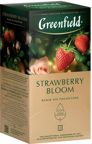 

Чай черный Greenfield Strawberry Bloom 25 пакетиков x 1.5 г