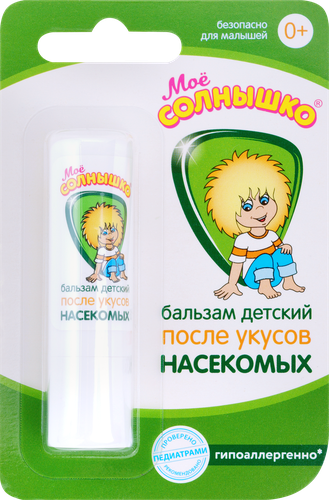 

Бальзам после укусов насекомых Моё солнышко детский 2.8 г