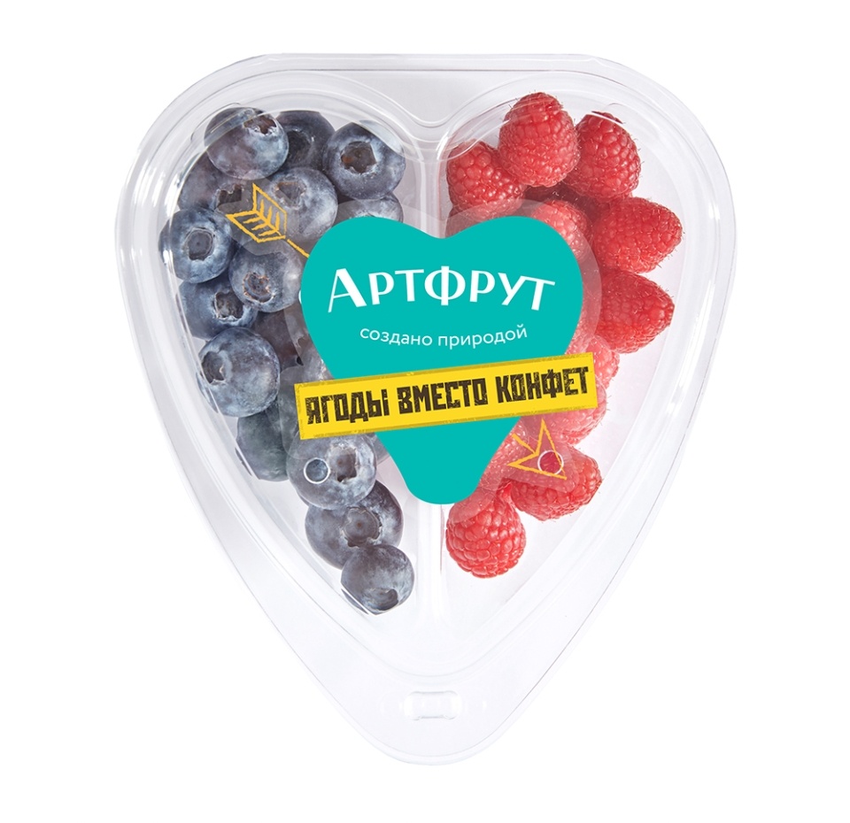 

Микс ягодный Artfruit сердце голубика и малина 250 г