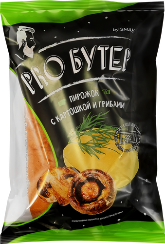 

Пирожок Смак с картошкой и грибами 90 г