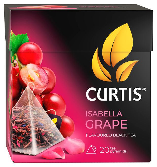 

Чай черный Curtis Isabella Grape в пирамидках 20 пакетиков x 1.8 г
