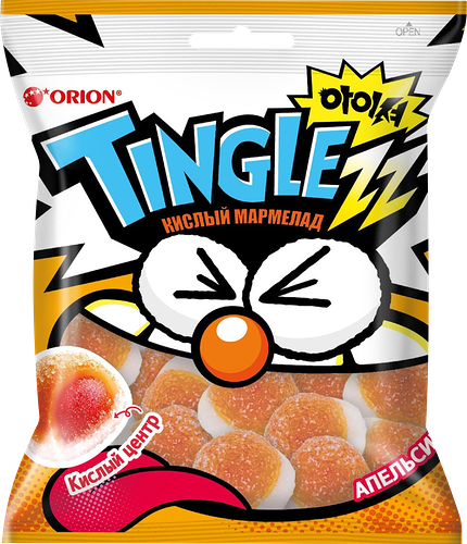 Мармелад Жевательный Orion Tinglezz со вкусом апельсина 75 г