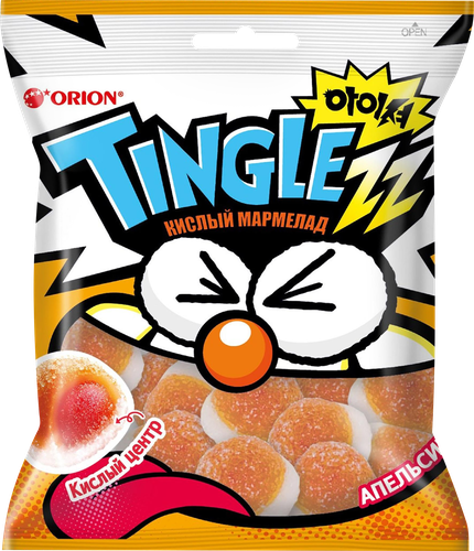 

Мармелад Жевательный Orion Tinglezz со вкусом апельсина 75 г