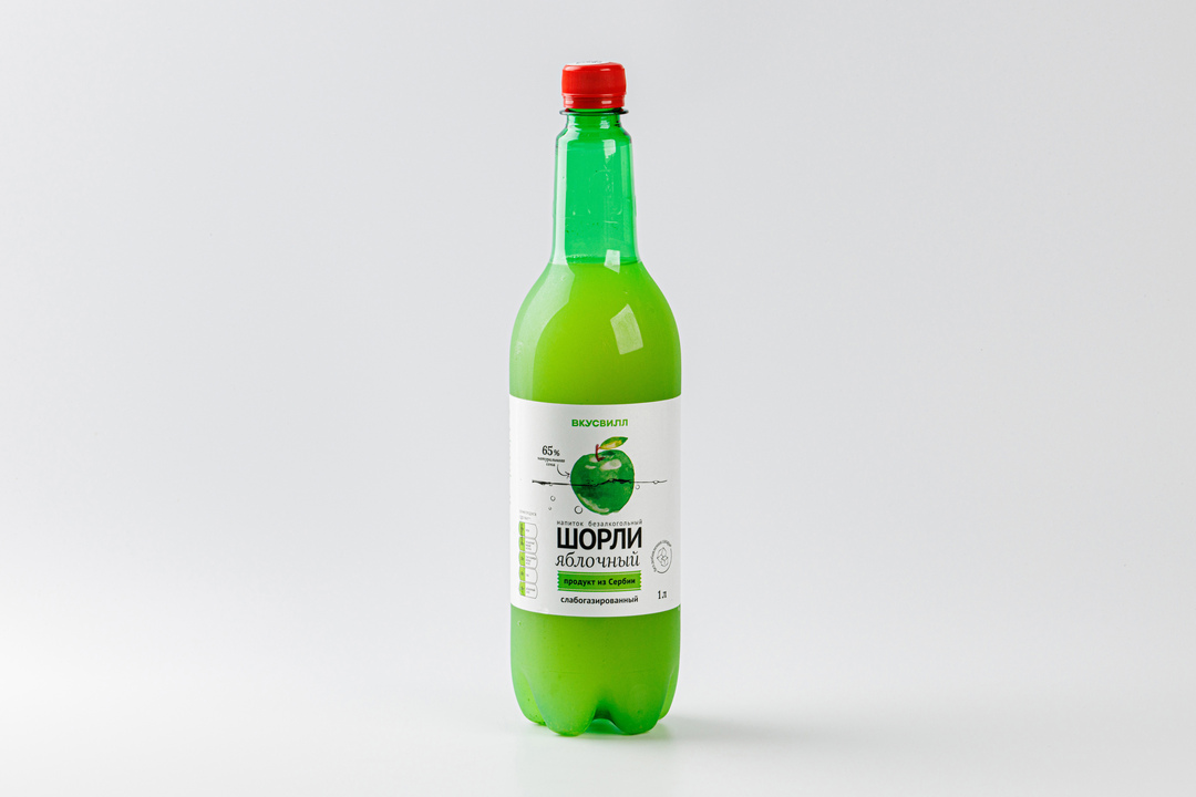 

Напиток ВкусВилл Шорли яблочный 1 л
