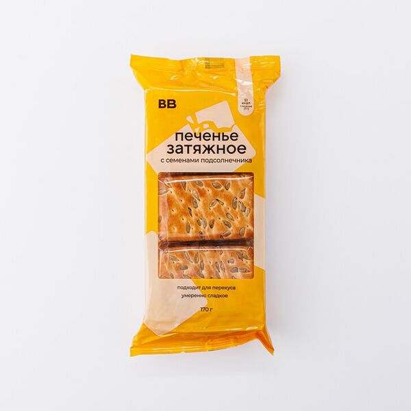 Печенье ВкусВилл затяжное с семенами подсолнечника 170 г