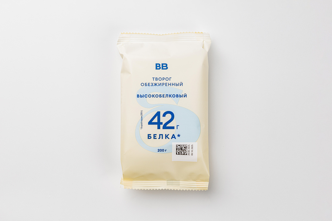 

Творог ВкусВилл обезжиренный высокобелковый 200 г