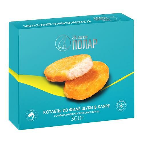 Котлеты из филе щуки Элит Полар в кляре 300 г