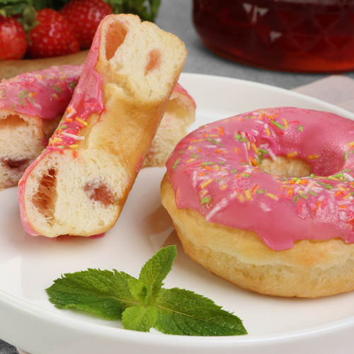 

Донат Лента Fresh с клубничным кремом 65 г