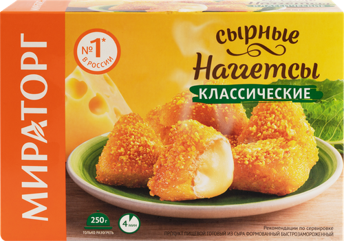

Наггетсы сырные МИРАТОРГ Классические, 300г