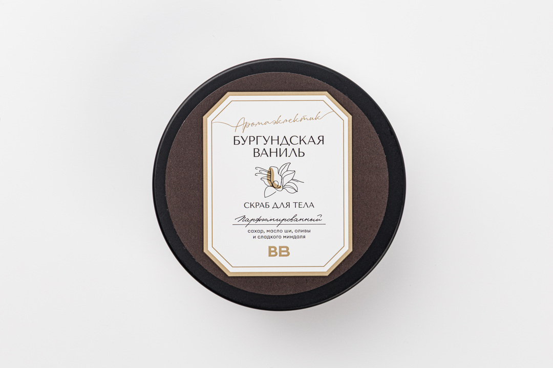 

Скраб для тела сахарный Бургундская ваниль 150 мл