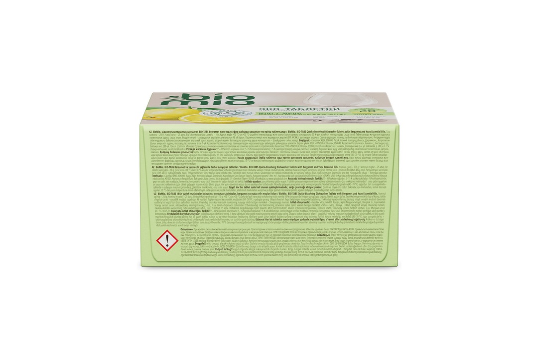 

Таблетки для посудомоечной машины BioMio Bio-tabs mini бергамот и юдзу 25 шт