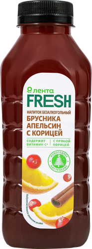 

Напиток безалкогольный Лента Fresh брусника, апельсин с корицей, 500 мл