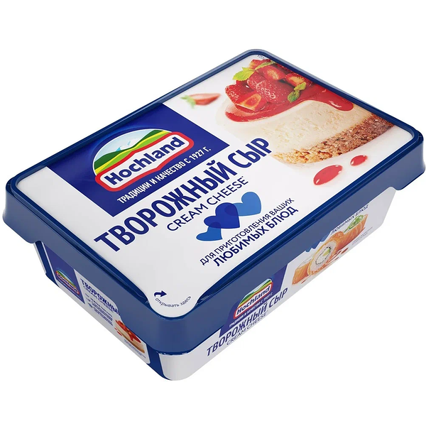 Сыр творожный Hochland Для кулинарии: для горячих и холодных блюд, 65%, 180 г