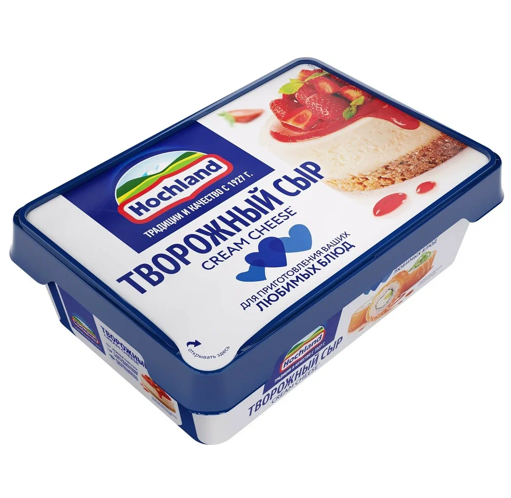 

Сыр творожный Hochland Для кулинарии: для горячих и холодных блюд, 65% 180 г