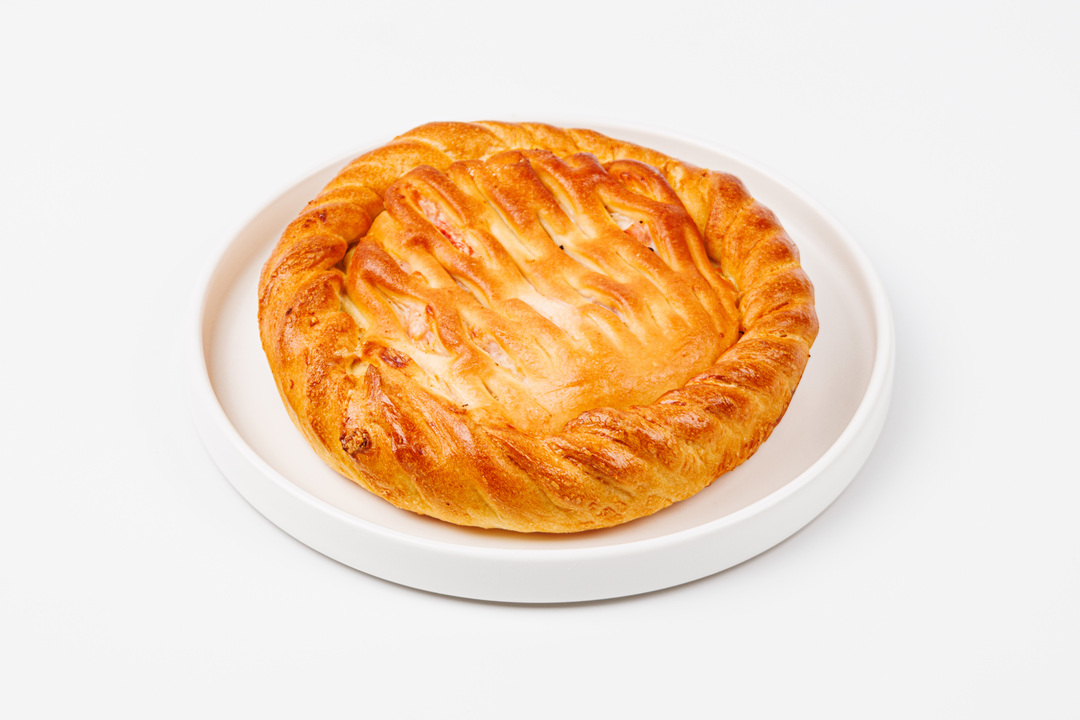 

Пирог ВкусВилл дрожжевой с ветчиной, томатом и сыром 300 г