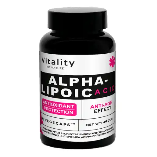 Vitality of Nature Alfa lipoic acid капсулы 90 шт