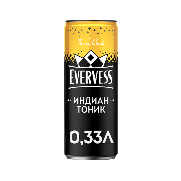 Газированный напиток Evervess Индиан Тоник 0.33 л