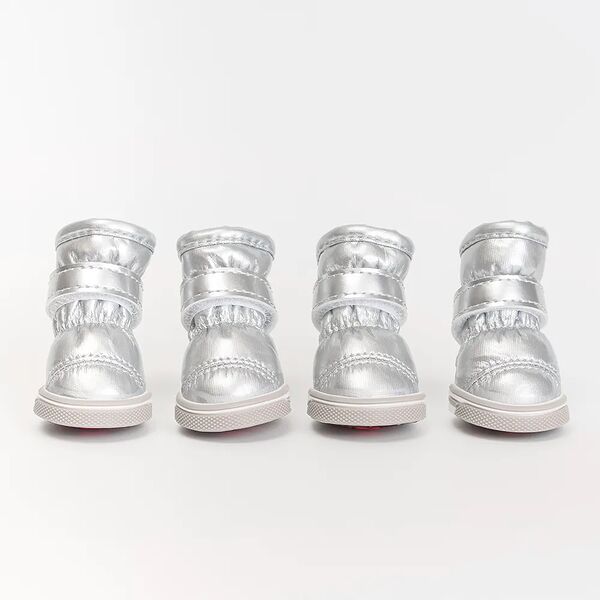 Ботинки-дутики для собак XL серебряный (унисекс)