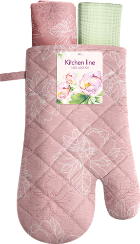 

Набор кухонный сувенирный Василиса рукавица 18х30 см, 2 полотенца 35х60 см, в ассортименте