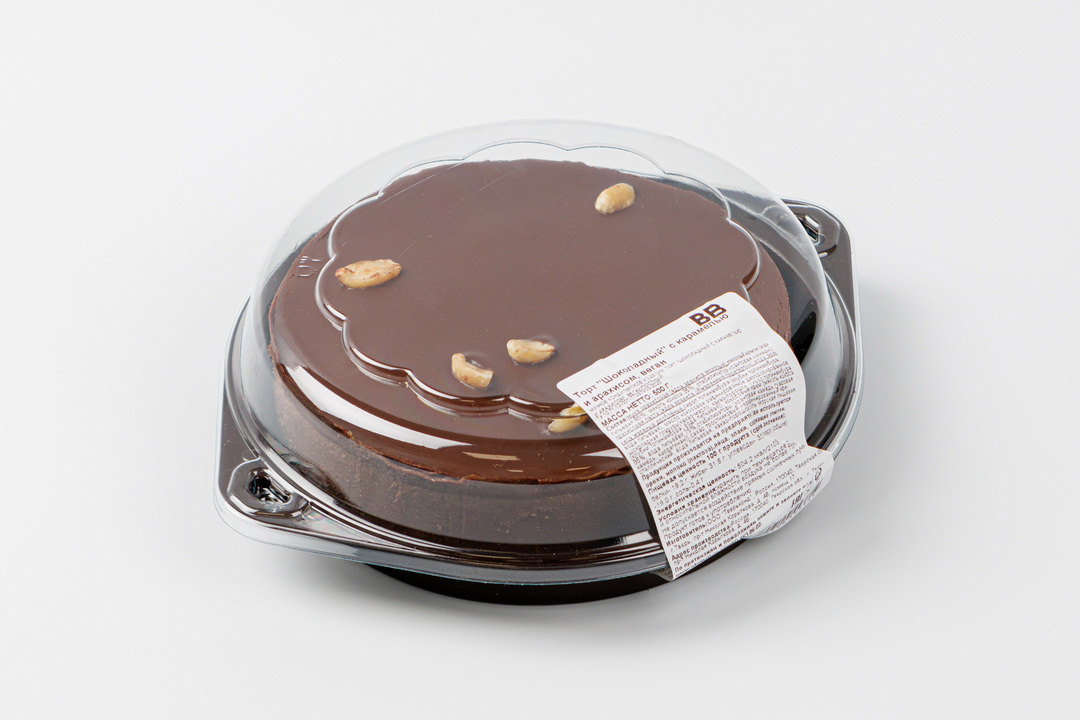 

Торт Шоколадный с карамелью и арахисом, веган 500 г