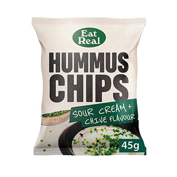 Чипсы из хумуса Eat Real со сметаной и зеленым луком 45 г
