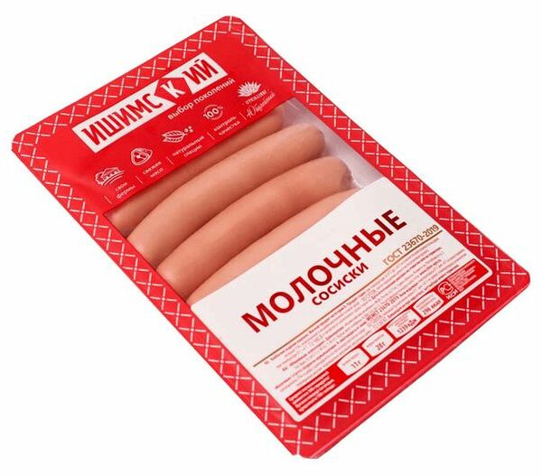 Сосиски Ишимский Молочные, 350 г