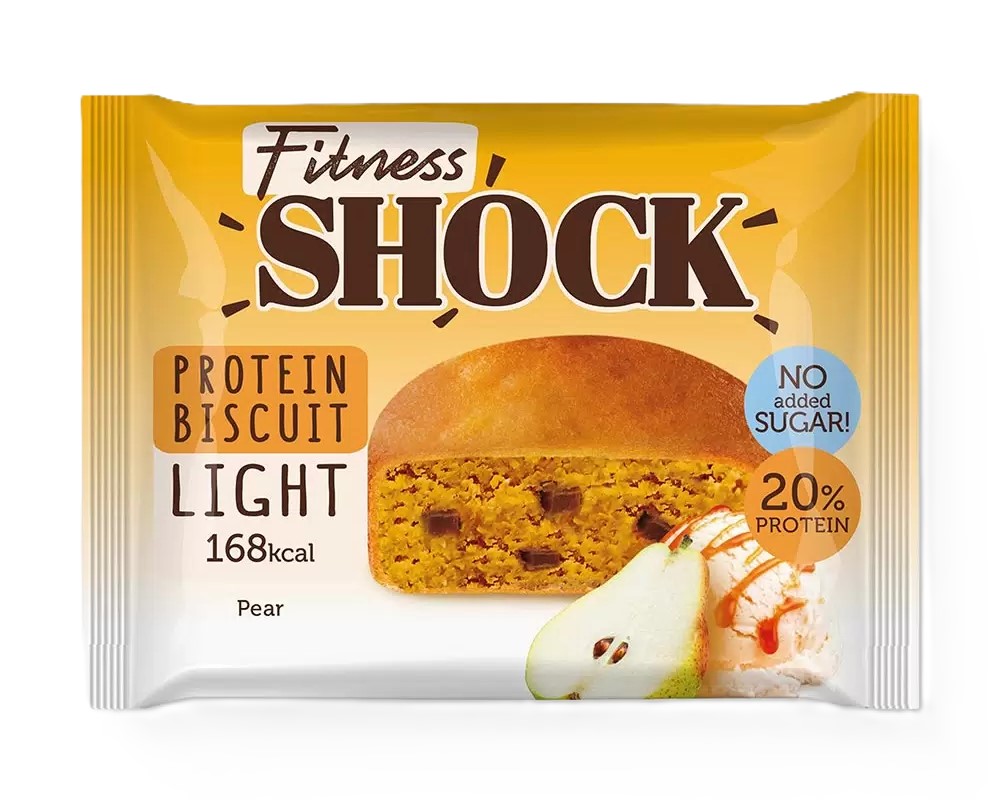 

Бисквит протеиновый FitnesShock Груша (без сахара) 40 г
