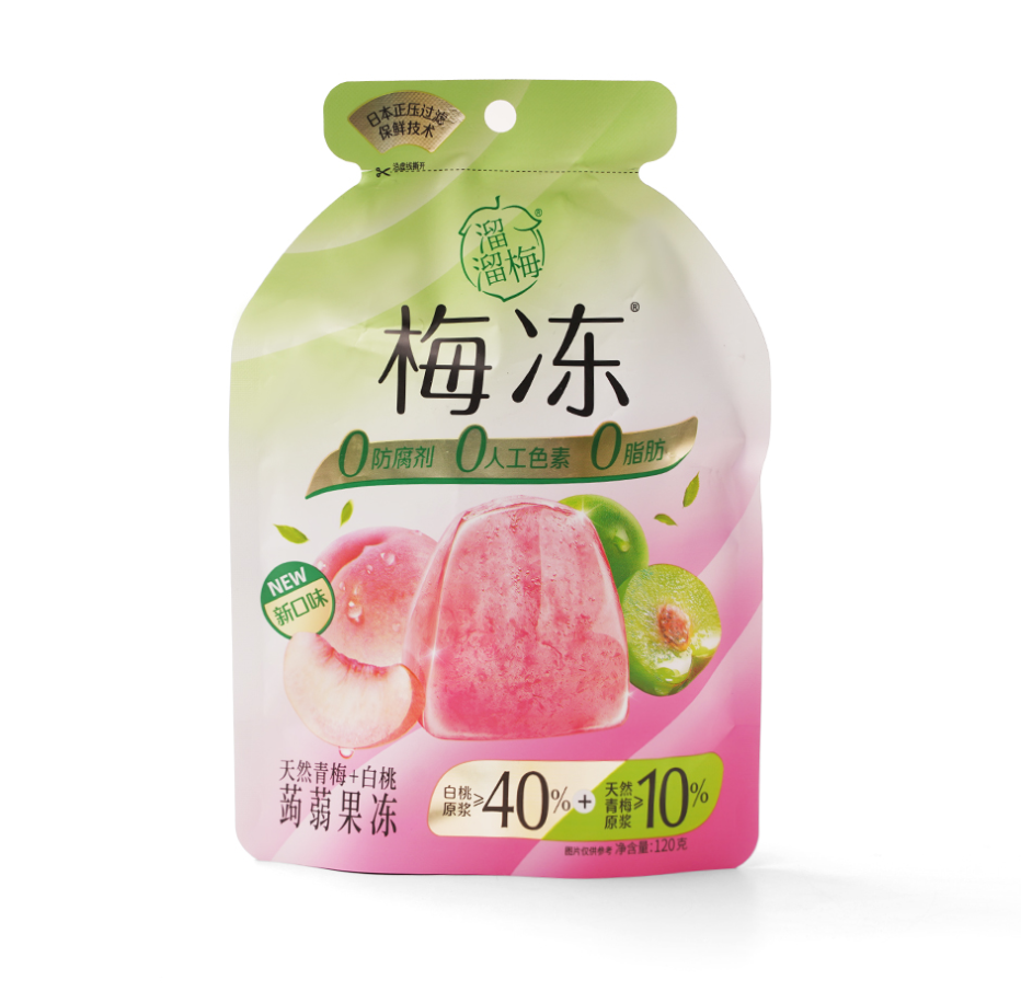 

Желе Liuliumei зеленая слива и персик 120 г