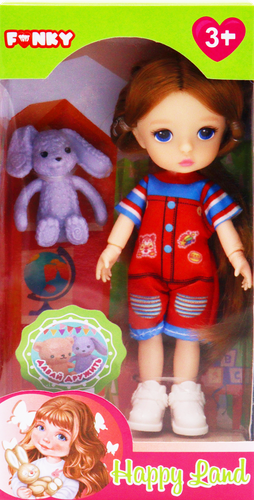 

Кукла FUNKY TOYS Модная 14см, на шарнирах, 13 суставов, в ассортименте