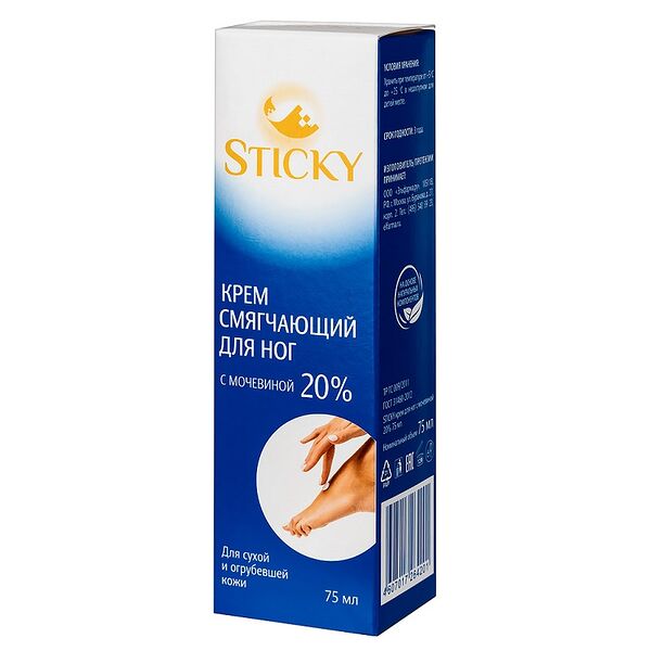 Крем для ног Sticky с мочевиной 20% 75 мл