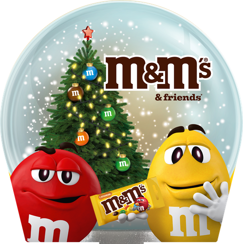 

Набор подарочный M&M's & Friends Снежный шар новогодние сладости 210 г