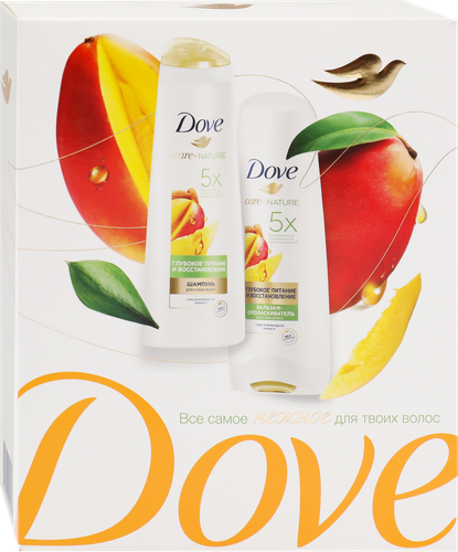 

Набор подарочный Dove Глубокое питание и восстановление: Шампунь 250 мл, Бальзам 200 мл