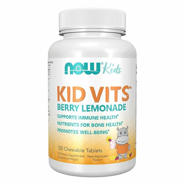 Now Kids Kid Vits таблетки жевательные Ягодный лимонад 120 шт