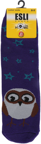 

Носки женские Esli Home Line р. 23, 25, фиолетовые с рисунком