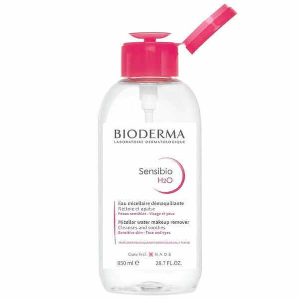 Мицеллярная вода Bioderma Sensibio H2O для чувствительной кожи с помпой 500 мл